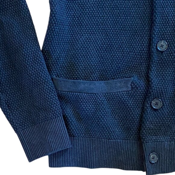 Abercrombie & Fitch Shawl Collar Cardigan Grunge Preppy Kurt Cobain Grandpa-L - Picture 5 of 10